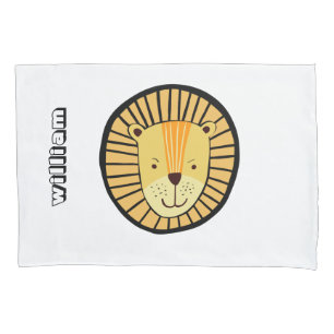 Name der Lion-Muster-Jungen Kissenbezug