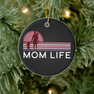 Name der Mama am Muttertag Keramik Ornament