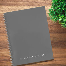 Name der Minimalistischen Beruflichen Monogramm Notizbuch