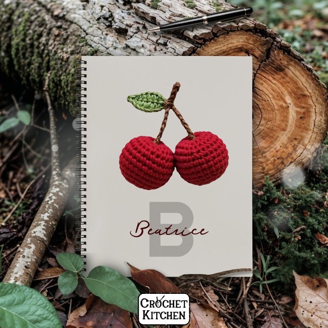 Name der Minimalistischen Girly Crochet Red Cherry Notizbuch (Von Creator hochgeladen)