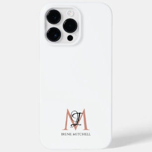 Name der Minimalistischen Schwarz-weißen Rose Gold Case-Mate iPhone 14 Pro Max Hülle