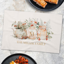 Name der mit Monogramm Waldflora Botanischer Famil