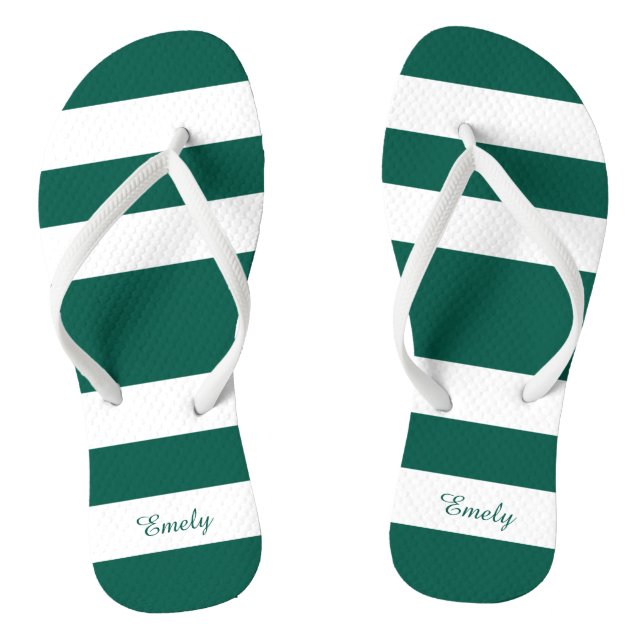 Name der modernen grünen Streifen Flip Flops (Fußbett)