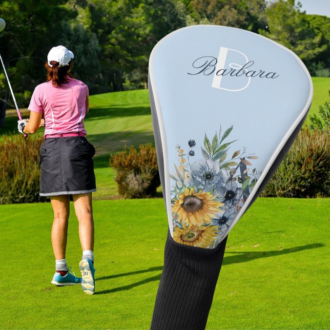 Name der modernen Sonnenblumenblume Golf Headcover (Von Creator hochgeladen)