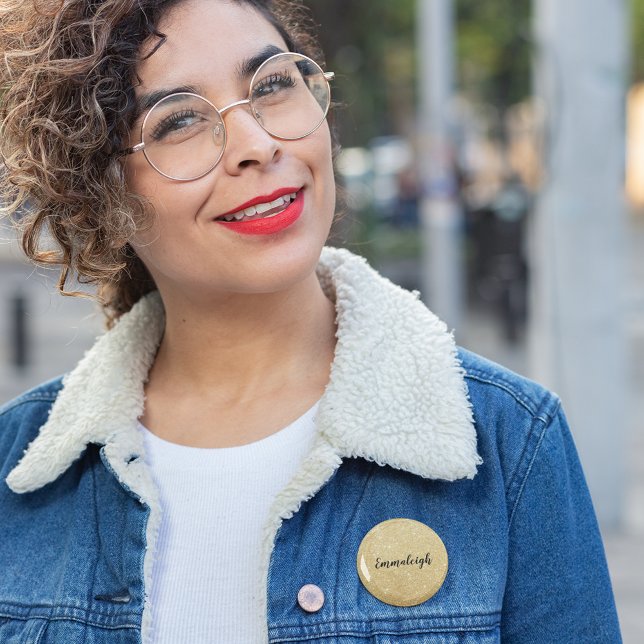 Name der Monogram-Glitzer-Imitate Button (Von Creator hochgeladen)