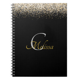 Name der Monogram-Rose-Gold-Imitate Notizblock