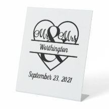 Name der Monogramm Datum Herzhochzeit