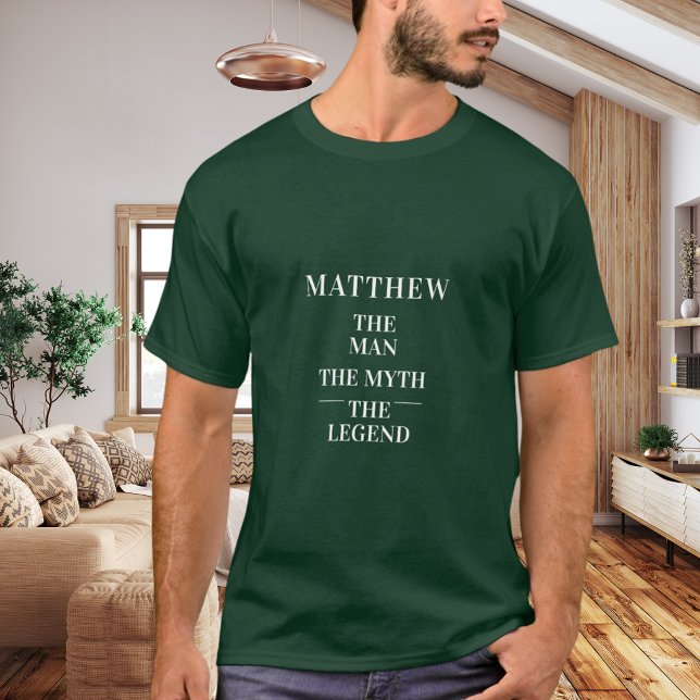 Name der Mythos-Legende grün T-Shirt (Von Creator hochgeladen)