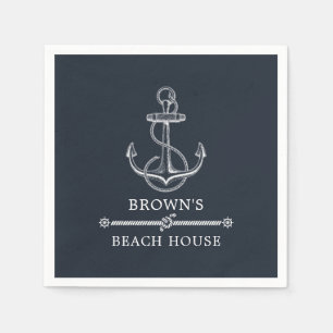 Name der Nautic Anchor Beach oder Lake House Serviette