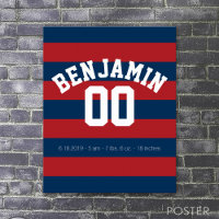 Name der Navy Blue und Red Rugby Stripes
