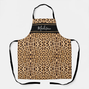 Name der neuen Leopard Animal Print Monogram Schürze