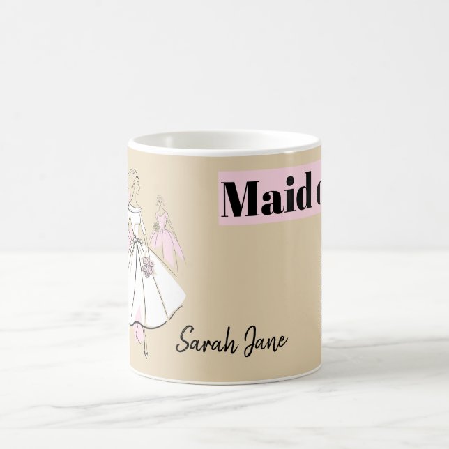 Name der neutralen Trauzeugin der Modebriefe Kaffeetasse (Mittel)