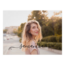 Name der niedlichen Bow-Signatur Poster