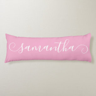 Name der Niedlichen  Krümmung (hellrosa und weiß) Seitenschläferkissen