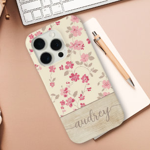 Name der niedlichen Personalisierten Wood-Schriftz Case-Mate iPhone Hülle