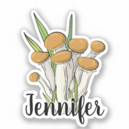 Name der niedlichen Pilzermonogramm Aufkleber
