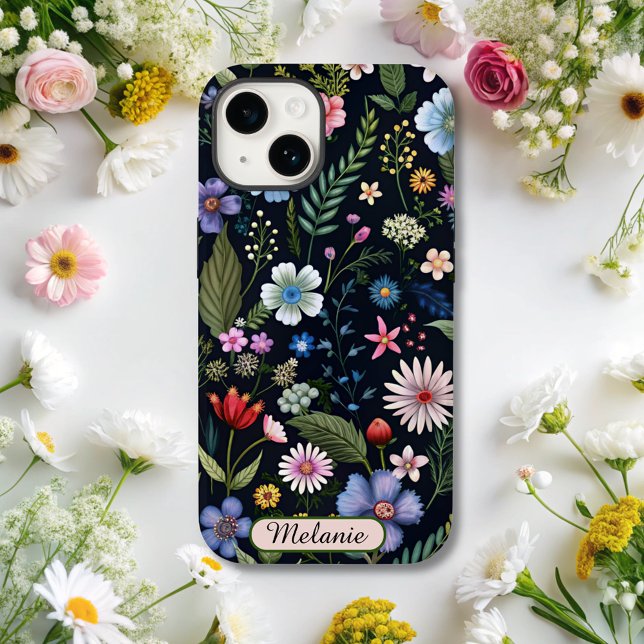 Name der niedlichen schwarzen Wildblume Case-Mate iPhone Hülle (Von Creator hochgeladen)