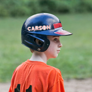 Name der personalisierten Baseball-Buchstaben Aufkleber