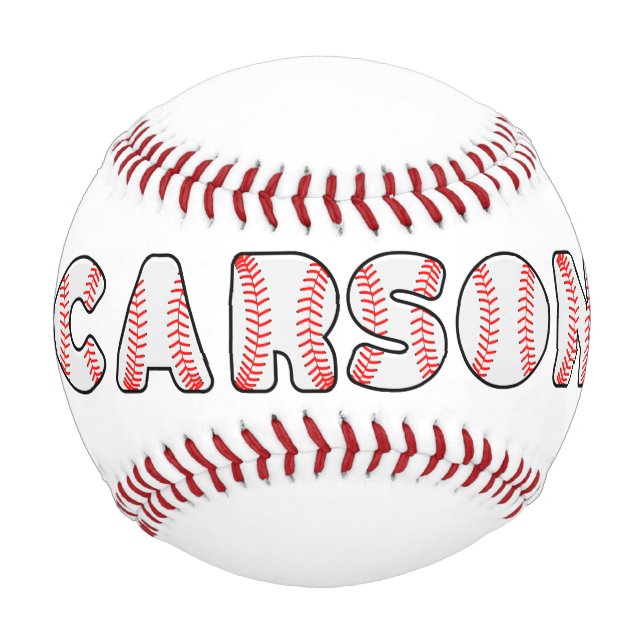 Name der personalisierten Baseball-Buchstaben Baseball (Vorderseite)