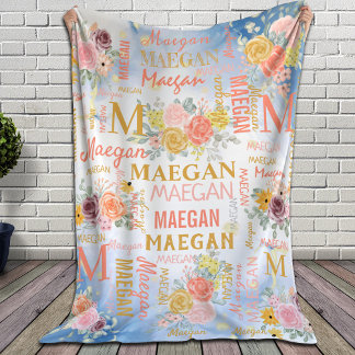 Name der Personalisierten Blütenkollektion Fleecedecke