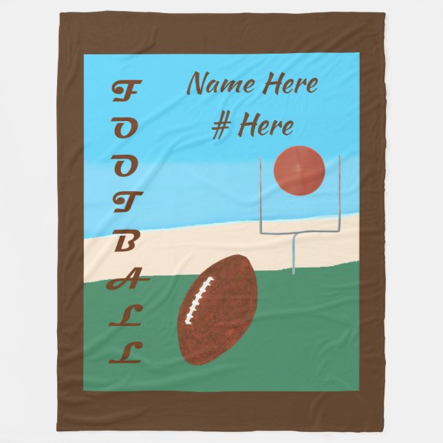 Name der personalisierten Fußball-Szene Fleecedecke (Vorderseite)