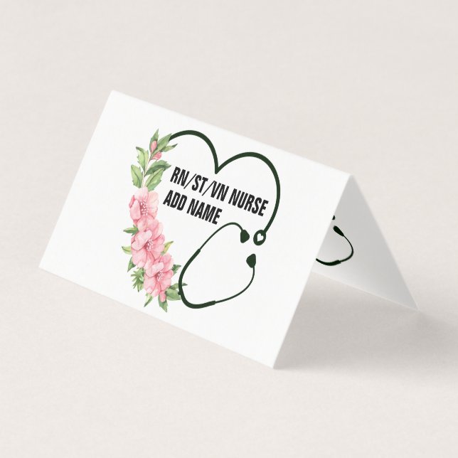 Name der personalisierten Krankenschwester (Vorderseite)