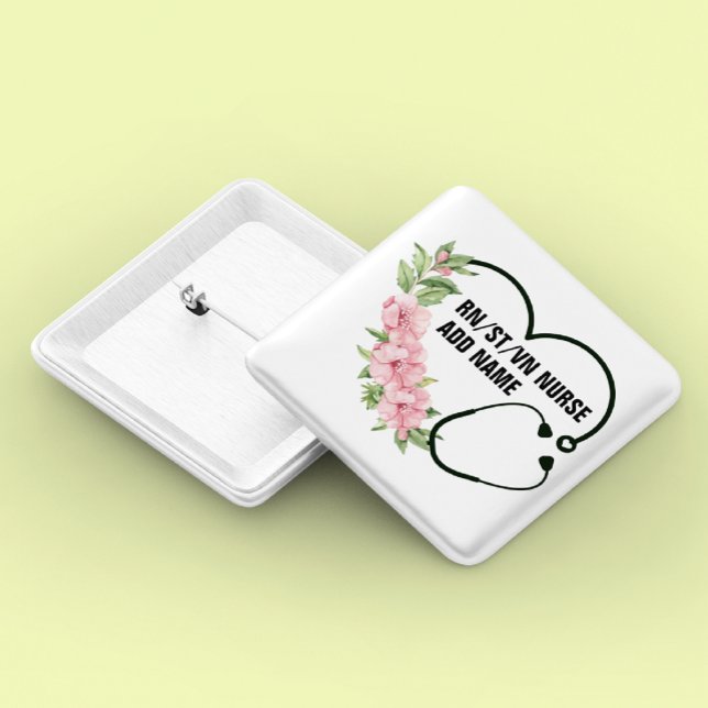 Name der personalisierten Krankenschwester Button (Von Creator hochgeladen)