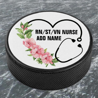 Name der personalisierten Krankenschwester Eishockey Puck