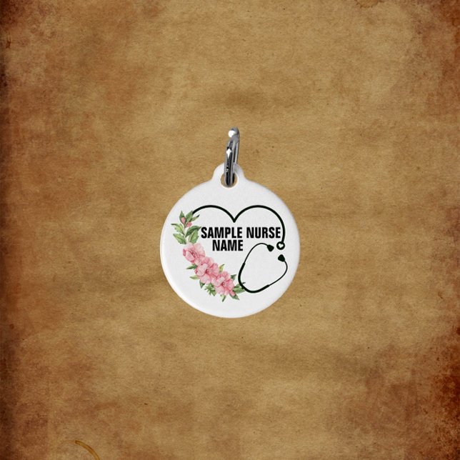 Name der personalisierten Krankenschwester Haustiermarke (Von Creator hochgeladen)