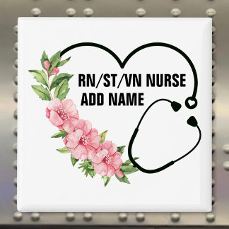 Name der personalisierten Krankenschwester Magnet