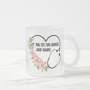 Name der personalisierten Krankenschwester Mattglastasse