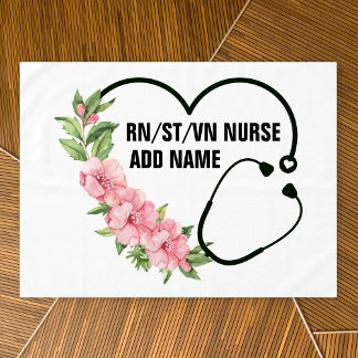 Name der personalisierten Krankenschwester Tischdecke