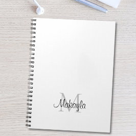 Name der personalisierten Monogramm Notizblock
