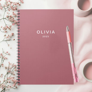 Name der personalisierten Rose Gold Monogramm Notizblock