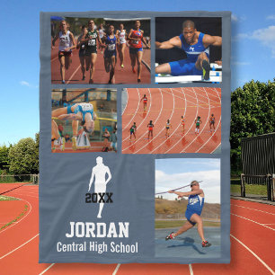 Name der personalisierten Track- und Feldfotokopie Fleecedecke