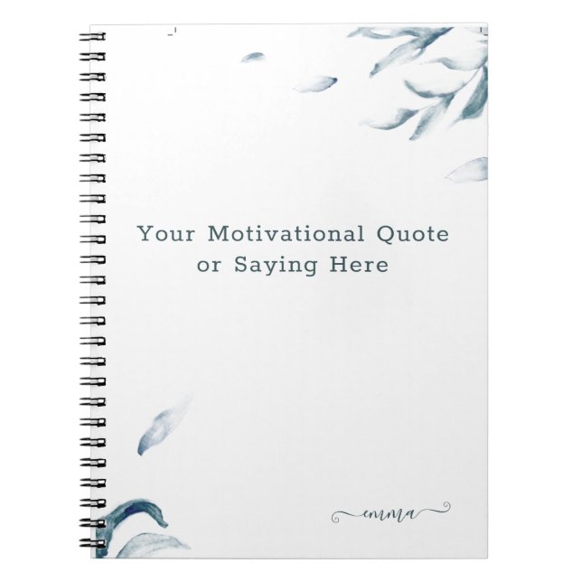 Name der personalisierten Wasserfarbe für Inspirat Notizblock (Vorderseite)