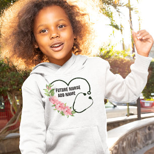 Name der personalisierten zukünftigen Krankenschwe Hoodie