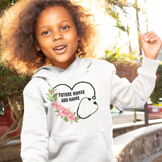 Name der personalisierten zukünftigen Krankenschwe Hoodie