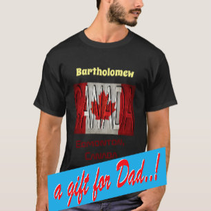 Name der phantastischen kanadischen Flagge T-Shirt