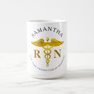 Name der registrierten Krankenschwester Kaffeetasse