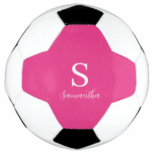 Name der rosa Monogramm Fußball
