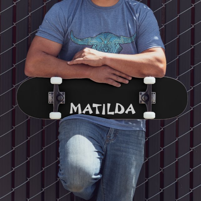 Name der Schwarzen Moderne | Stilvolle Trendy Skateboard (Außenbereich 3)