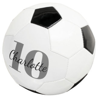 Name der schwarzen Monogramm-Initialnummer Fußball