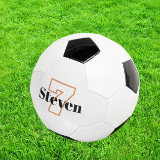 Name der schwarzen Monogramm-Initialnummer Fußball