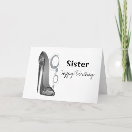 Name der Schwester Personalize Birthday Grußkarte Karte