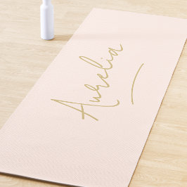 Name der Signatur Einfach minimaler Rosa Rosa Gold Yogamatte