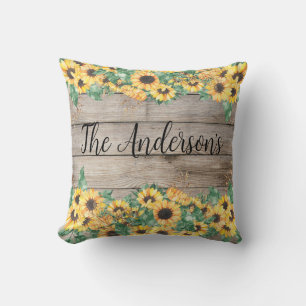 Name der Sonnenblume Kissen