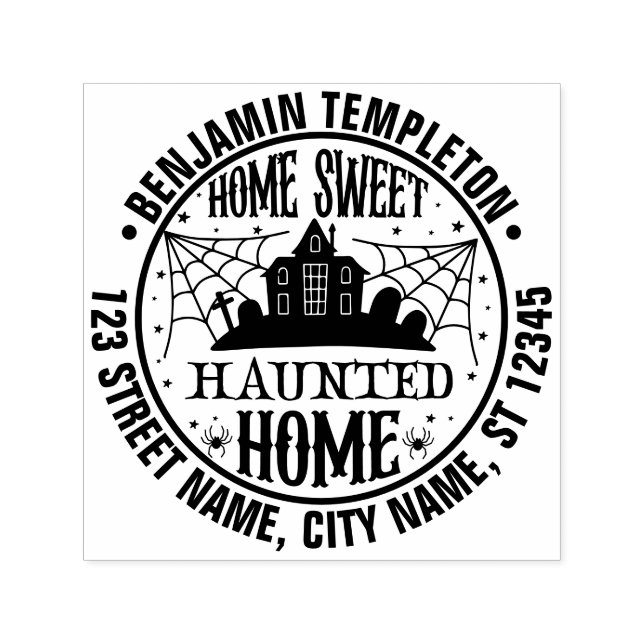 Name der Spuk Spider-Webs von Creepy Permastempel (Design)