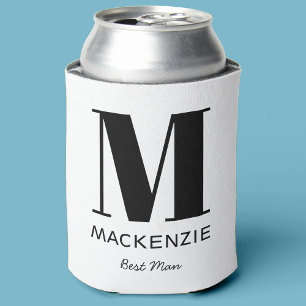 Name der Trauzeuge Monogramm Dosenkühler
