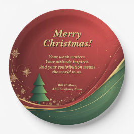 Name der Unternehmensgruppe Meldung Red Christmas  Pappteller